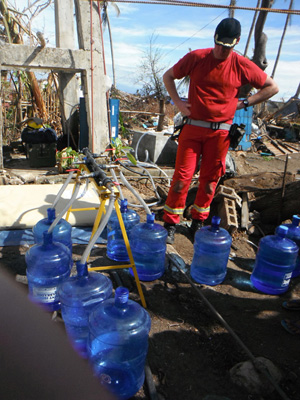 drinking water distribution after haiyan typhoon